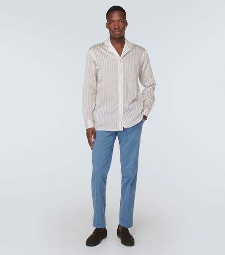 Camicia in misto lyocell - Giorgio Armani - Modalova