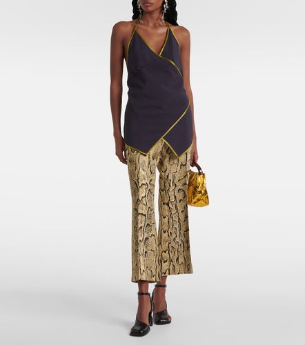 Top envolvente de crepé de satén - Dries Van Noten - Modalova
