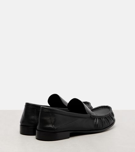 Miu Miu Logo leather loafers - Miu Miu - Modalova
