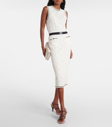 Abito midi in cotone con cintura - Tory Burch - Modalova