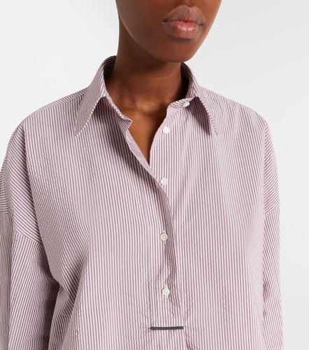 Camisa en mezcla de algodón a rayas - Brunello Cucinelli - Modalova