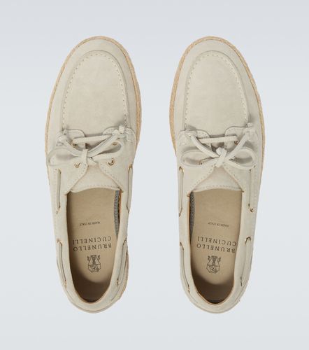 Mocassini in suede - Brunello Cucinelli - Modalova