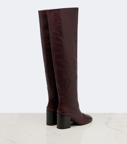 Leather over-the-knee boots - Dries Van Noten - Modalova