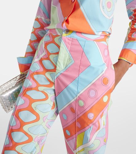 Pantalones rectos Vivara de algodón - Pucci - Modalova