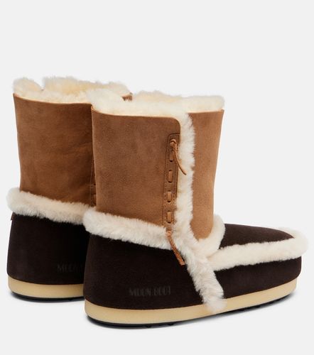 EVX shearling-trimmed suede ankle boots - Moon Boot - Modalova