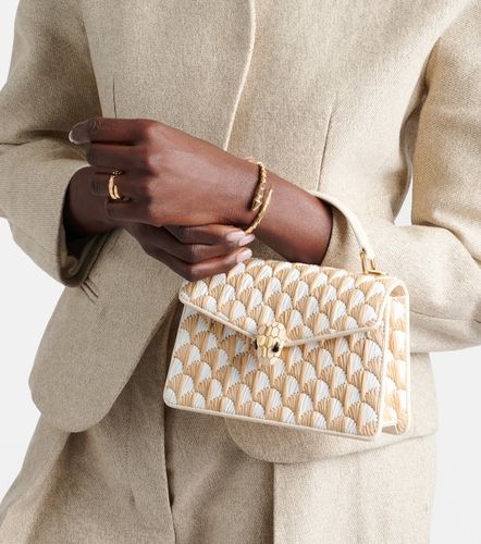 Serpenti Forever Mini raffia top-handle bag - Bvlgari - Modalova