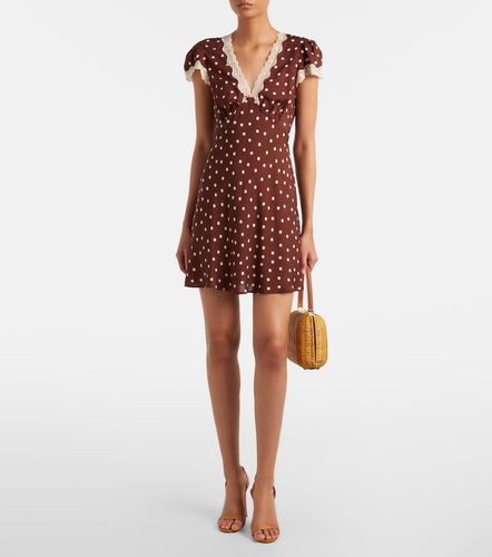 Cely lace-trimmed polka-dot minidress - Rixo - Modalova