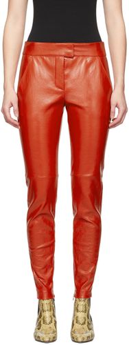 Givenchy Red Calfskin Pants - Givenchy - Modalova