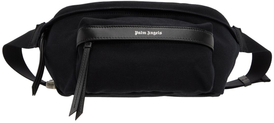 Black Leather Trim Pouch - Palm Angels - Modalova
