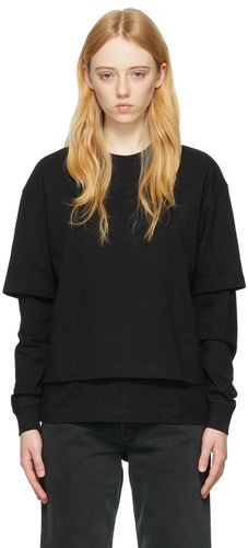 Black Cotton Long Sleeve T-Shirt - AMBUSH - Modalova