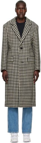 Black & - Two Buttons Structured Coat - AMI Alexandre Mattiussi - Modalova
