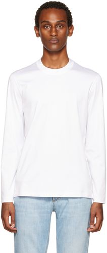 White Cotton Long Sleeve T-Shirt - Brunello Cucinelli - Modalova