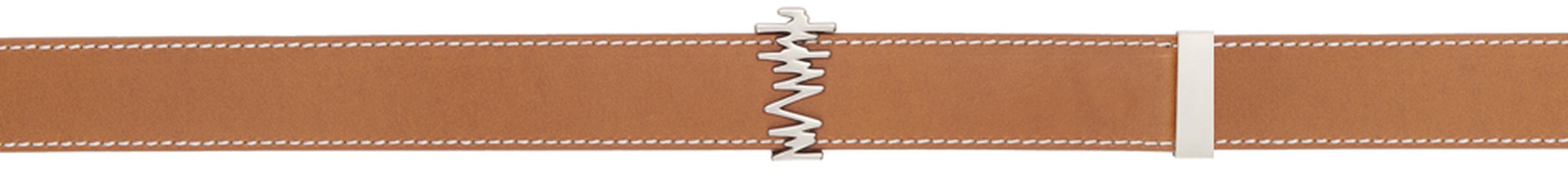 ADER error Brown Zigzag Belt - ADER error - Modalova