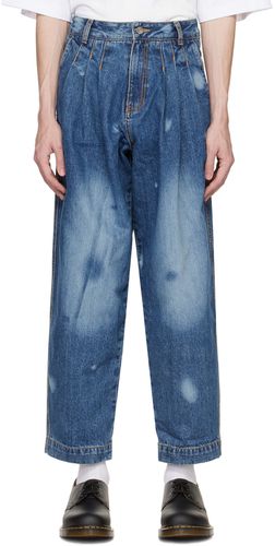 ADER error Blue Pleated Jeans - ADER error - Modalova