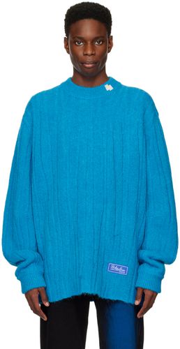 Blue Fluic Reversible Sweater - ADER error - Modalova