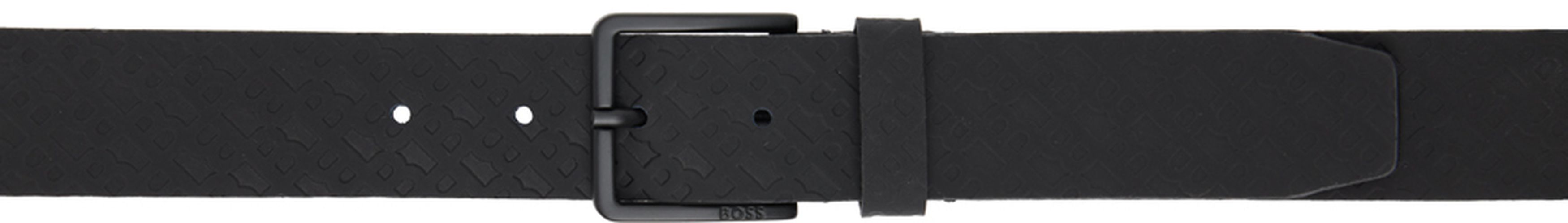 BOSS Black Embossed Leather Belt - BOSS - Modalova
