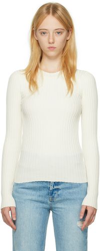 White Cecily Long Sleeve T-Shirt - ANINE BING - Modalova