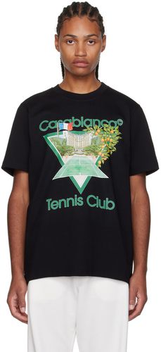 SSENSE Exclusive Black Tennis Club Icon T-Shirt - Casablanca - Modalova