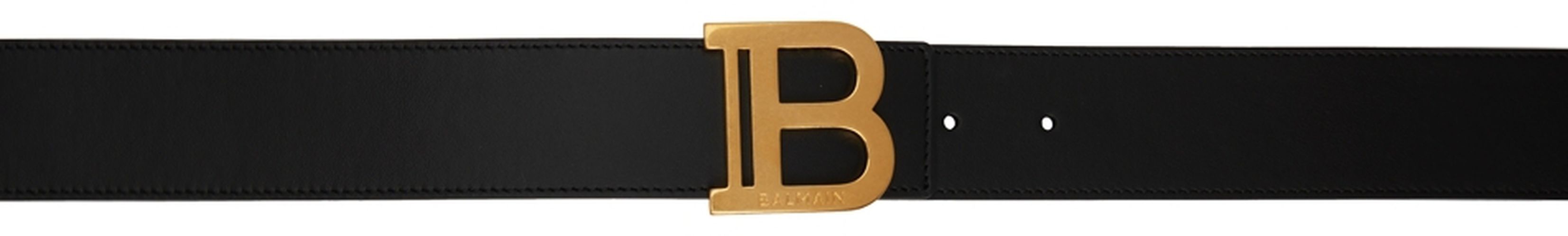 Balmain Black B Belt - Balmain - Modalova