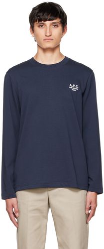Navy Olivier Long Sleeve T-Shirt - A.P.C. - Modalova