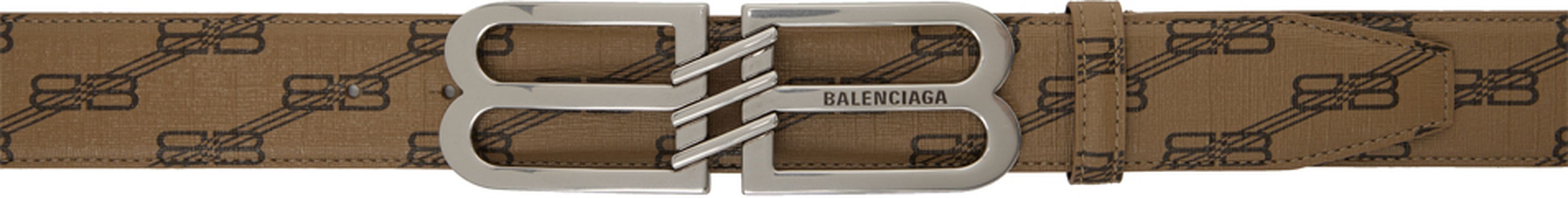 Balenciaga Beige BB Monogram Belt - Balenciaga - Modalova