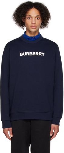 Burberry Navy Bonded Sweatshirt - Burberry - Modalova