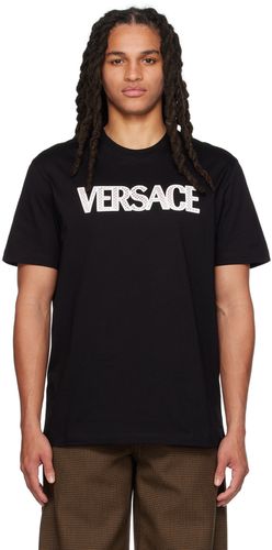 Versace Black Appliqué T-Shirt - Versace - Modalova