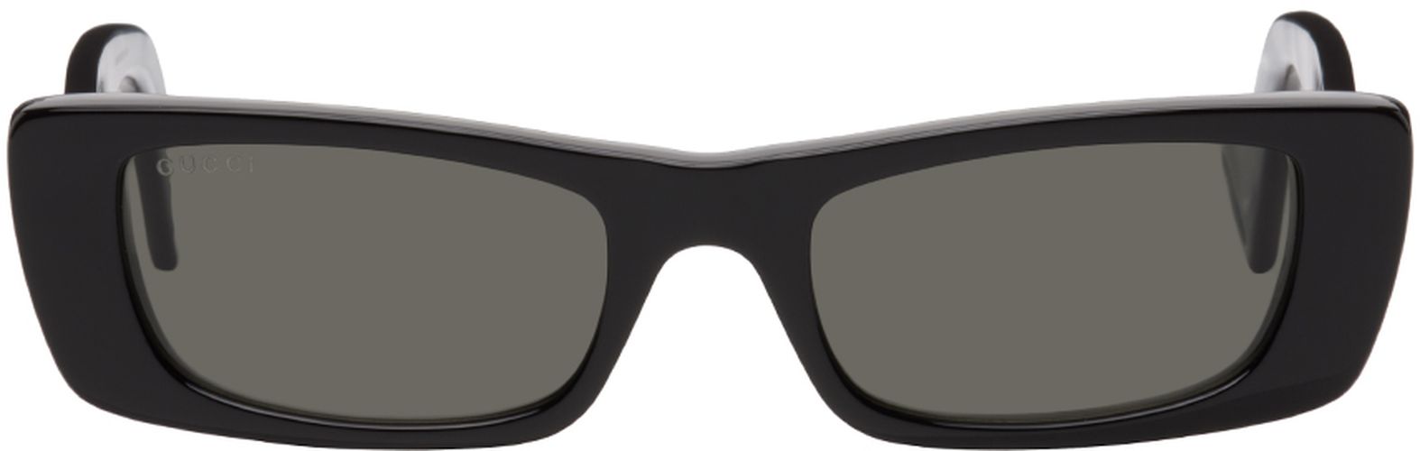 Gucci Black Rectangular Sunglasses - Gucci - Modalova