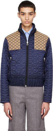 Gucci Navy Quilted GG Jacket - Gucci - Modalova