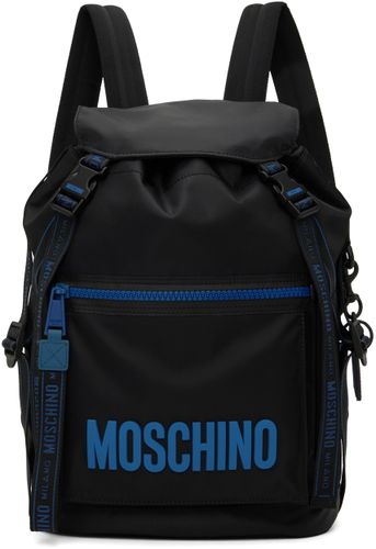 Black & Blue Recycle Backpack - Moschino - Modalova