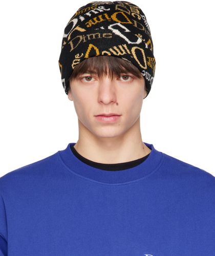 Dime Black 'HAHA!' Beanie - Dime - Modalova