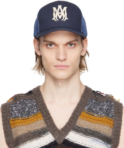 AMIRI Navy 'M.A.' Cap - AMIRI - Modalova