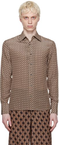 LONDON Tan Graphic Shirt - 73 LONDON - Modalova