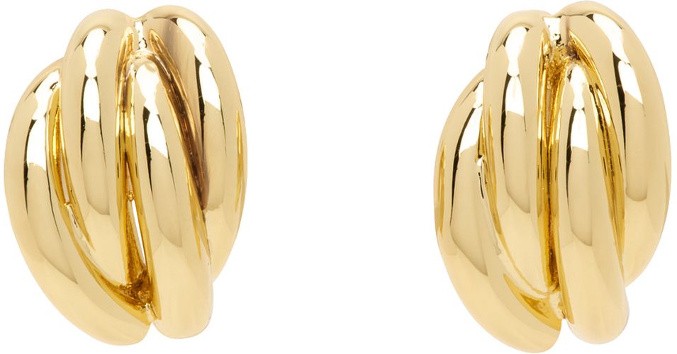 ANINE BING Gold Knot Earrings - ANINE BING - Modalova