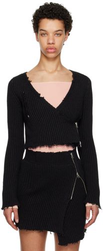 Black Distressed Sweater - MM6 Maison Margiela - Modalova
