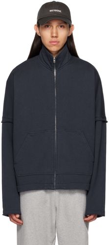 High Neck Zip-Up Sweater - We11done - Modalova