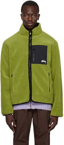 Stüssy Green Zip Reversible Jacket - Stüssy - Modalova