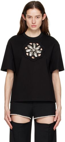 AREA Black Mussel Flower T-Shirt - AREA - Modalova