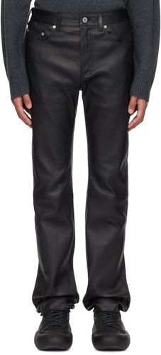 Black Slim-Fit Leather Pants - JW Anderson - Modalova