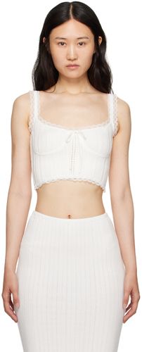 GUIZIO White Dainty Tank Top - GUIZIO - Modalova