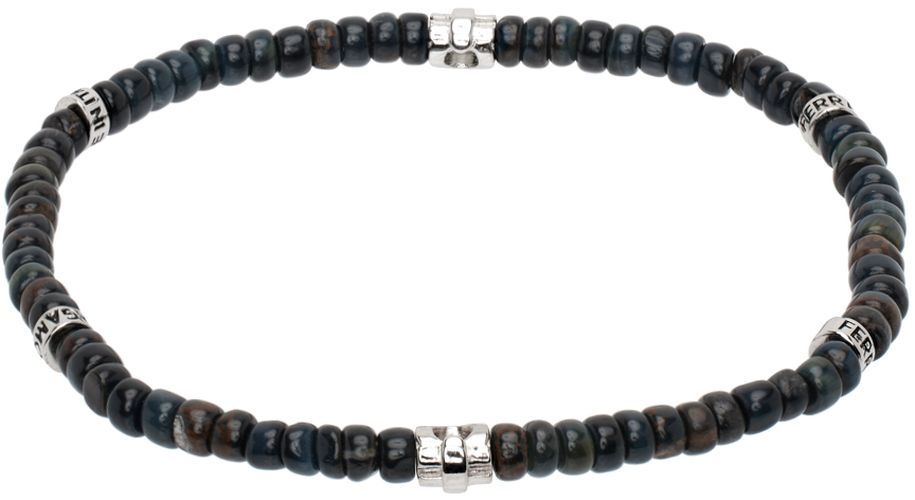 Ferragamo Navy Hawk Eye Bracelet - Ferragamo - Modalova