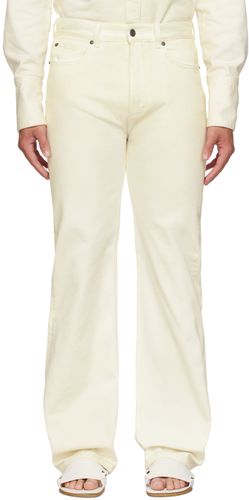 Ferragamo Off-White Zip-Fly Jeans - Ferragamo - Modalova