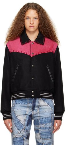 Black & Pink New Margo Western Varsity Jacket - Andersson Bell - Modalova
