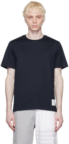 Thom Browne Navy Side Slit T-Shirt - Thom Browne - Modalova