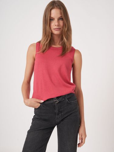 Basic cotton blend knitted tank top - REPEAT cashmere - Modalova