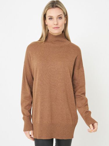 Long sweater with stand collar - REPEAT cashmere - Modalova
