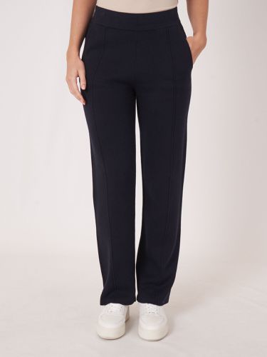 Knitted cotton blend lounge pants - REPEAT cashmere - Modalova