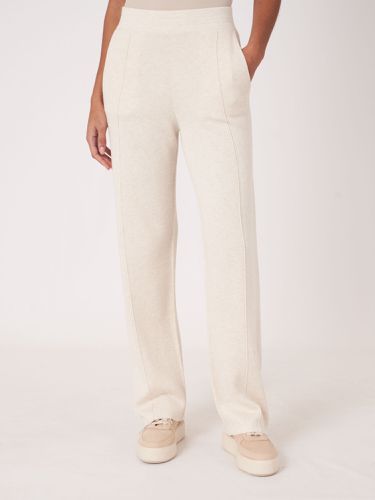Knitted cotton blend lounge pants - REPEAT cashmere - Modalova
