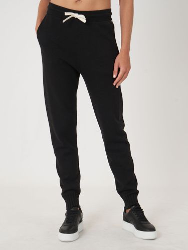 Cropped bootcut suede pants