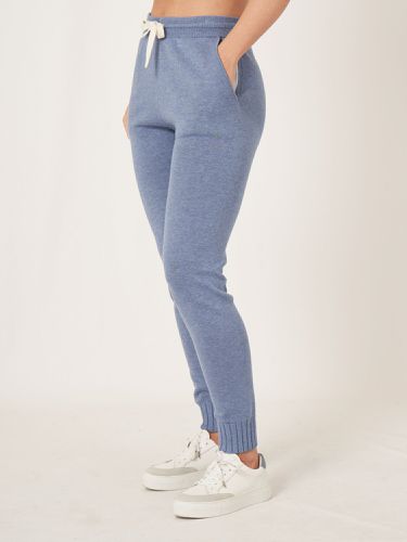 Cotton blend double knit jogging pants - REPEAT cashmere - Modalova